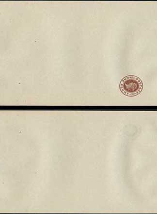 WP12 QV 1d Brown Newspaper Wrapper Stamp LW3 Size B Mint