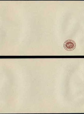WP12 QV 1d Brown Newspaper Wrapper Stamp LW3 Size B Mint