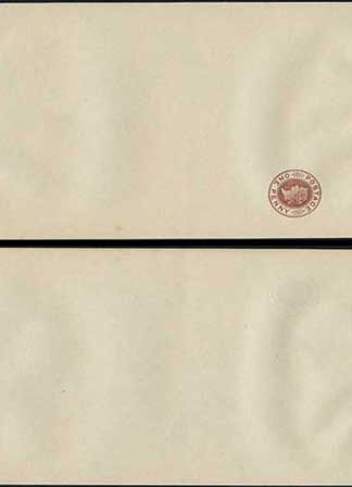 WP12 QV 1d Brown Newspaper Wrapper Stamp LW3 Size B Mint