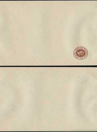 WP12 QV 1d Brown Newspaper Wrapper Stamp LW3 Size B Mint