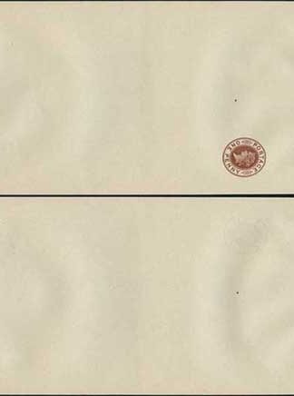 WP12 QV 1d Brown Newspaper Wrapper Stamp LW3 Size B Mint