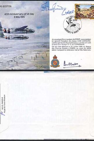B34c 40th Ann of VE Day Signed by RAF Marshal Sir John Grandy