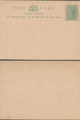 Gold Coast QV 1/2d Postcard mint