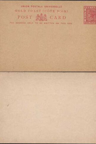 Gold Coast QV 1d Postcard mint