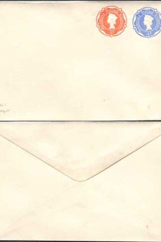 ESCP900 QEII 4d Blue and 1/2d Orange Stamped To Order Envelope Mint