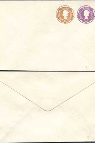ESCP905 4d purple and 1/- brown Stamped to Order Envelope