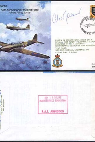 B26d 50th Ann 1st Flight of the Fairey Battle Signed by Alec Maisner