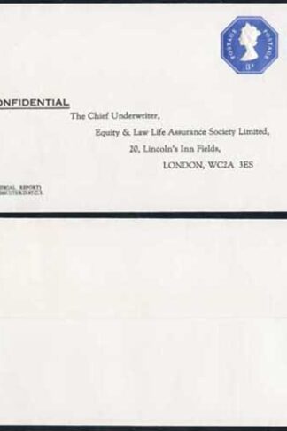 ESCP1001 1/2p and 3p Stamped to Order De la Rue Envelope used