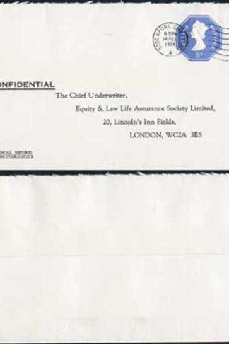 ESCP1001 1/2p and 3p Stamped to Order De la Rue Envelope used