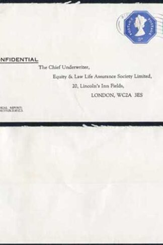 ESCP1001 1/2p and 3p Stamped to Order De la Rue Envelope used