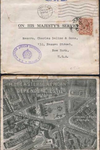 1932 OHMS Eastern African Dependencies printed cover