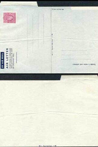 AP1c 6d Purple Airmail Lettersheet Grey-bluish grey paper