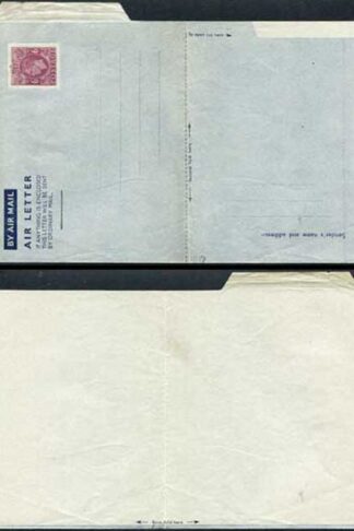 AP1c 6d Purple Airmail Lettersheet Grey-bluish grey paper