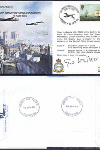 B27c 70th Ann of No.49 Squadron Signed by Sir August Walker
