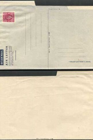 AP1c 6d Purple Airmail Lettersheet Grey-bluish grey paper