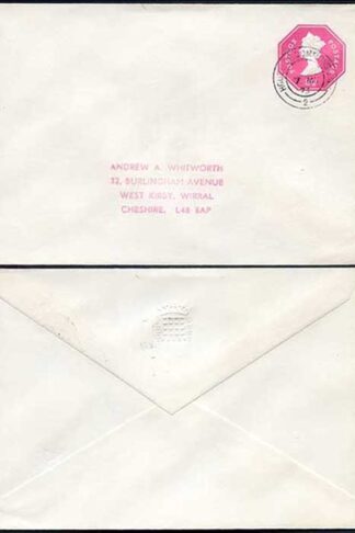 ES106 2.5p Rose pink STO Envelope USED at the House of Commons also with Seal