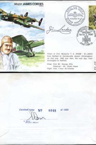 TP30c Major James Cordes AFRAeS Personally Signed by James Cordes (B)