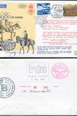 C65c To London by Horse Signed by Brigadier General Eitan Barak (M)