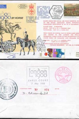 C65c To London by Horse Signed by Brigadier General Eitan Barak (O)