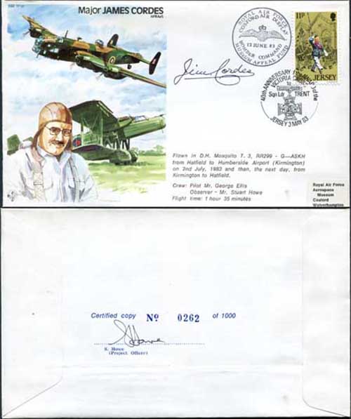 TP30c Major James Cordes AFRAeS Personally Signed by James Cordes (C)