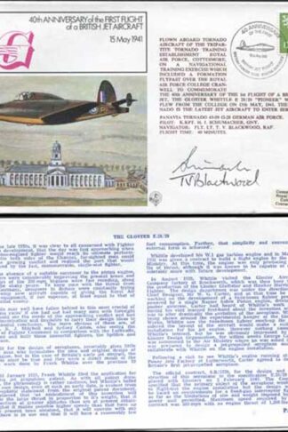 FF30b 1st Flight of a British Jet Aircraft Pilot and Navigator Signed (B)