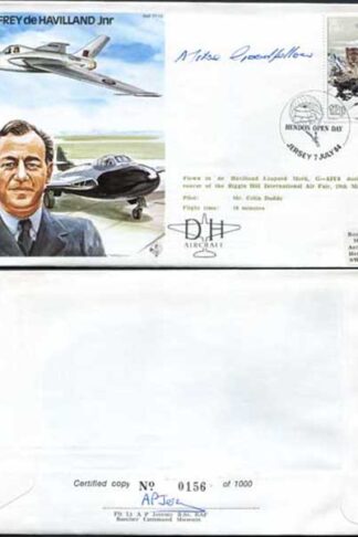 TP33c Geoffrey de Havilland Jnr OBE. Signed by M.S. Goodfellow (B)