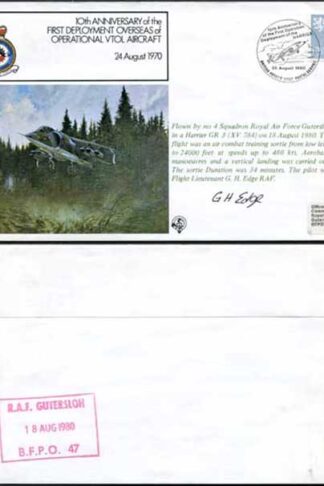 FF19b 60th Ann of the 1st RAF Pageant Signed by Sqn. Ldr. R. Thilthorpe