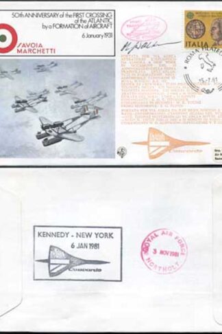 FF23b 1st Crossing of the Atlantic by a Formation of Aircraft Captain Signed (A)