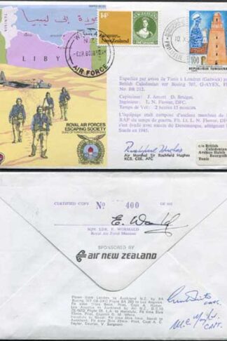 RAFES S.C.23c Escape from Libya Signed by Sir Rochford Hughes