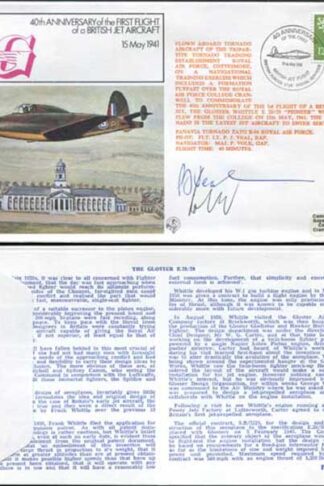 FF30b 1st Flight of a British Jet Aircraft Pilot and Navigator Signed