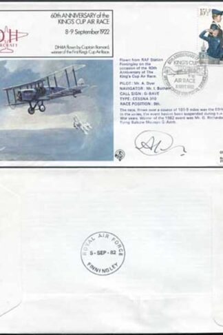 FF40b 60th Ann of the Kings Cup Air Race Signed by Cessna Pilot (B)
