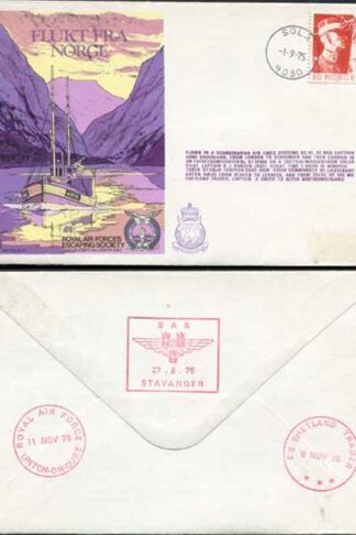 ES11a Flukt Fra Norge Norway Standard Cover