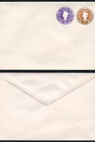 ESCP925 1/- Brown and 3d Violet Stamped to Order Envelope