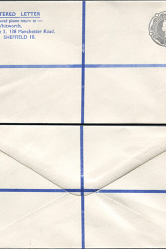 RSP12 1/9 Grey Stamped to Order Registered Envelope