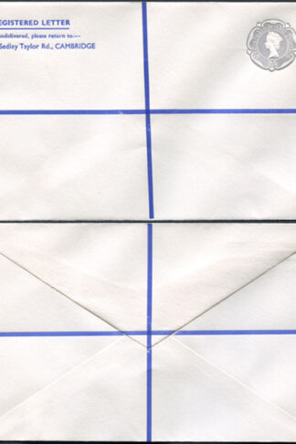 RSP17 2/1 Grey Stamped to Order Registered Envelope