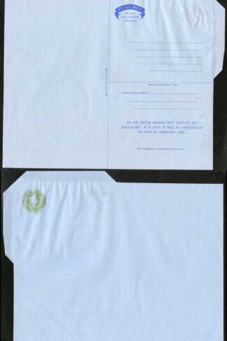 ASP15 9d Albino impression Stamped to Order Airmail Letter Sheet Format B Mint