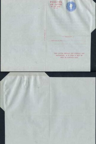ASP6 4d Blue Stamped to Order Forces Letter Sheet Format BF Mint RARE
