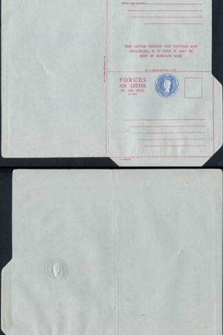 ASP7 4d Blue Stamped to Order Forces Letter Sheet Format CF Mint RARE