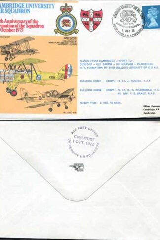 RAFSP9a Cambridge University Air Squadron Standard Cover