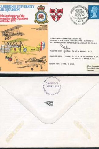 RAFSP9b Cambridge University Air Squadron Pilot Signed
