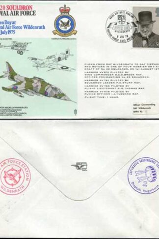 RAF34a No.20 Squadron RAF Standard Cover