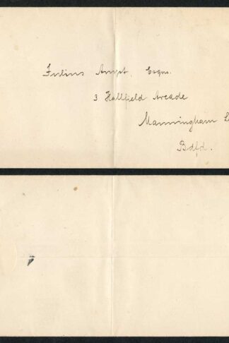 EP37 QV 1/2d Vermilion Post Office Issue Envelope Size I Flap at Right Used