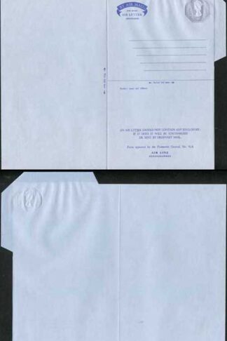 ASP76 5p Pale Violet Stamped to Order Air Mail Letter Sheet Format B Mint RARE
