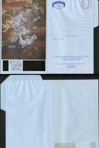 ASP76 5p Pale Violet Stamped to Order Air Mail Letter Sheet Format B Mint RARE