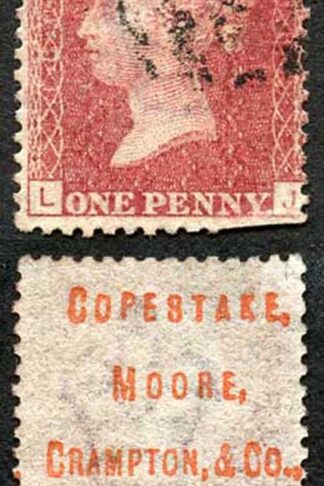 PP24 Penny Plate 181 (LJ) Underprinted Copestake Moore (Type 12)