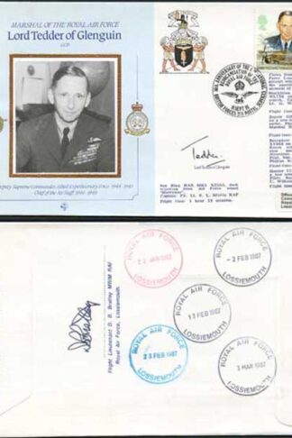 CDM8b RAF COMMANDERS SERIES Lord Tedder of Glenguin Signed Lord Tedder (A)