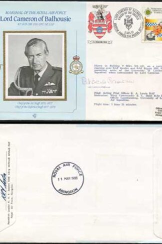 CDM19b Lord Cameron of Balhousie Signed by Lady Cameron of Balhousie