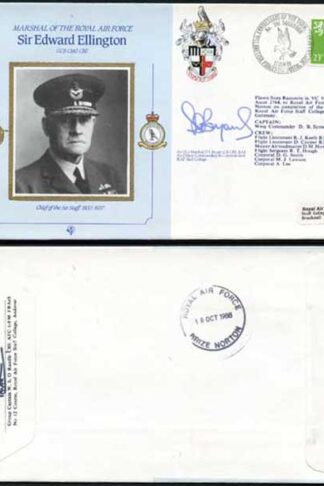 CDM4b MRAF Sir Edward Ellington Signed by AVM D.T. Bryant