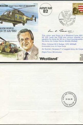 TP24b Roy Moxam Chief Test Pilot of Westlands Pilot Signed