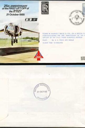 AC26a 25th Ann of the 1st Lift Off of the P.1127 Standard Cover